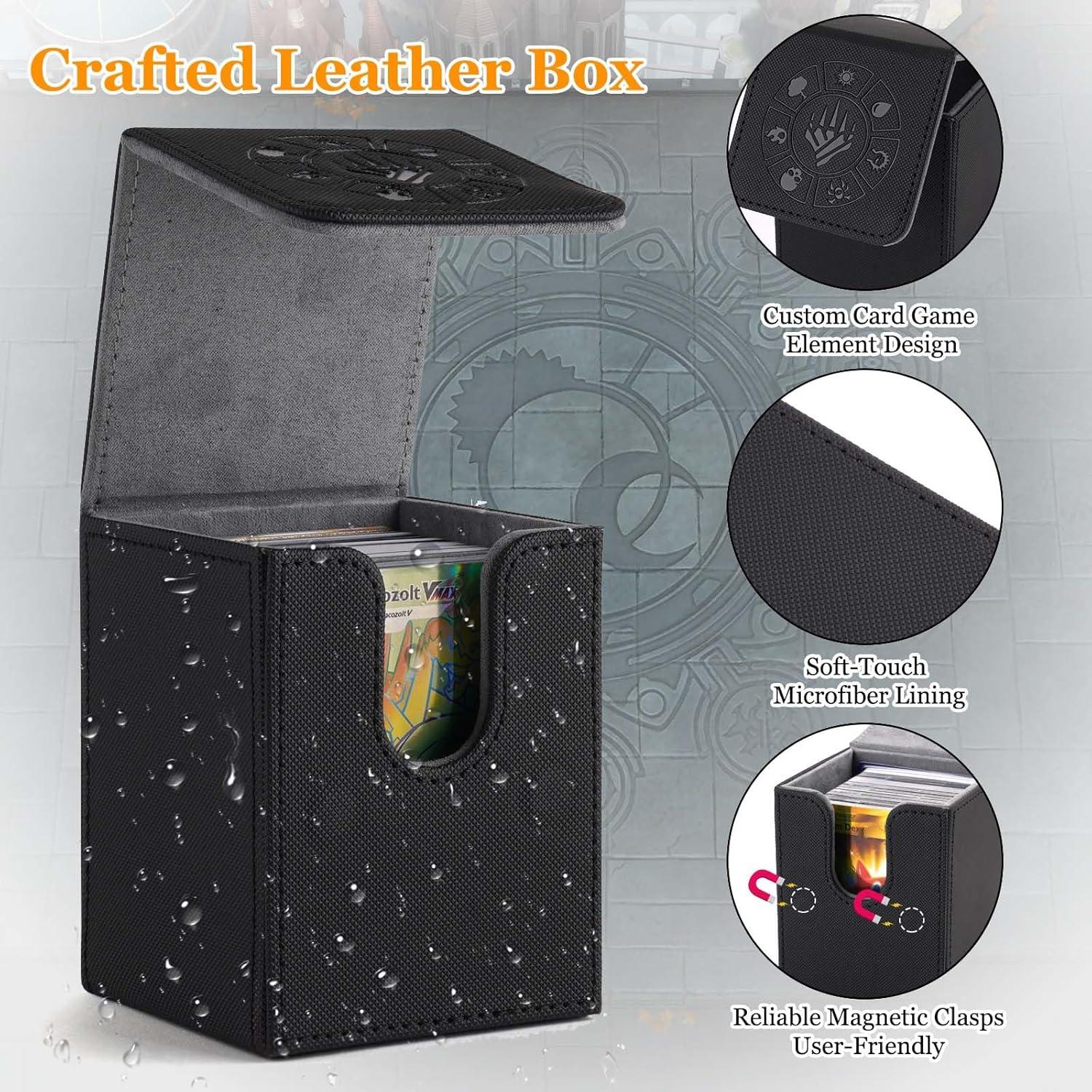 Caja de Barajas Arkeiliy para 200+ Cartas - Negro