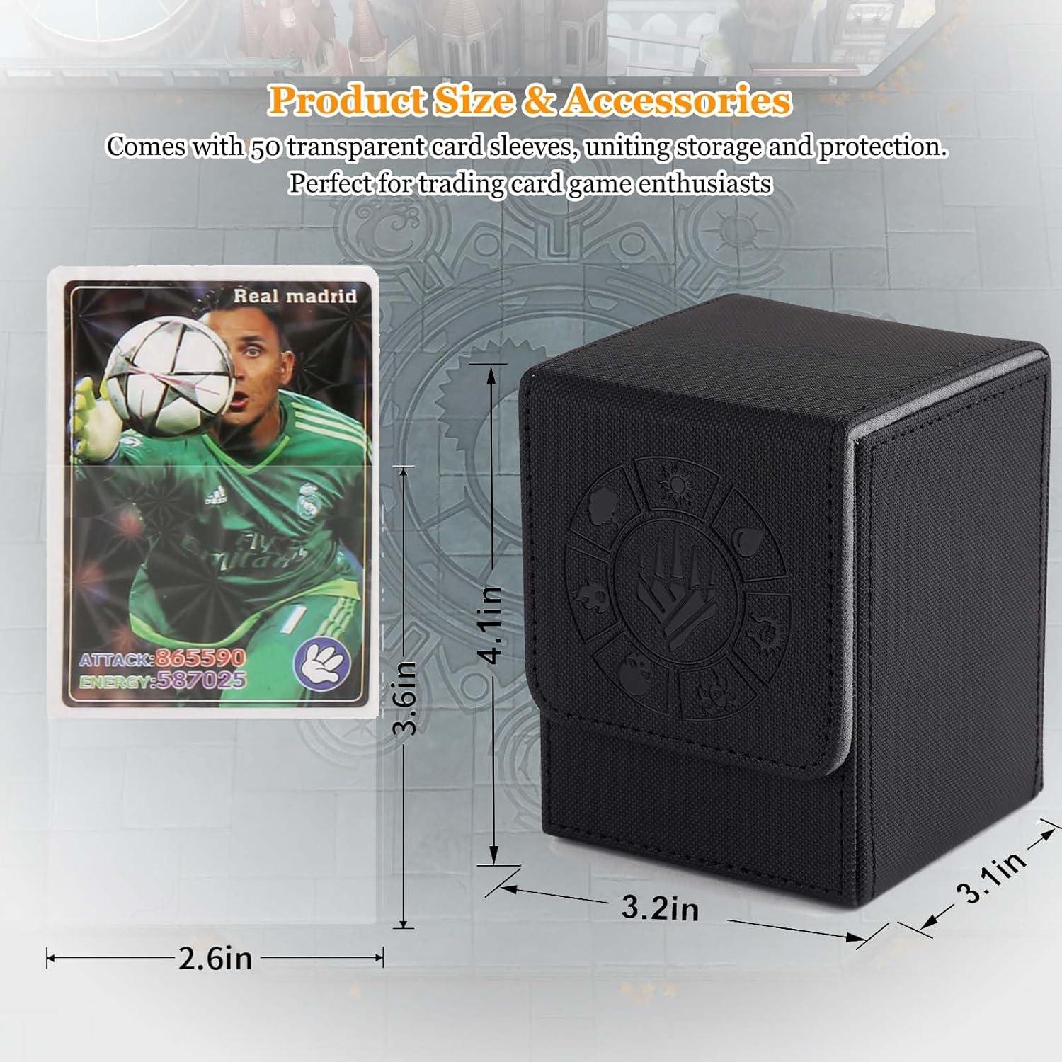 Caja de Barajas Arkeiliy para 200+ Cartas - Negro