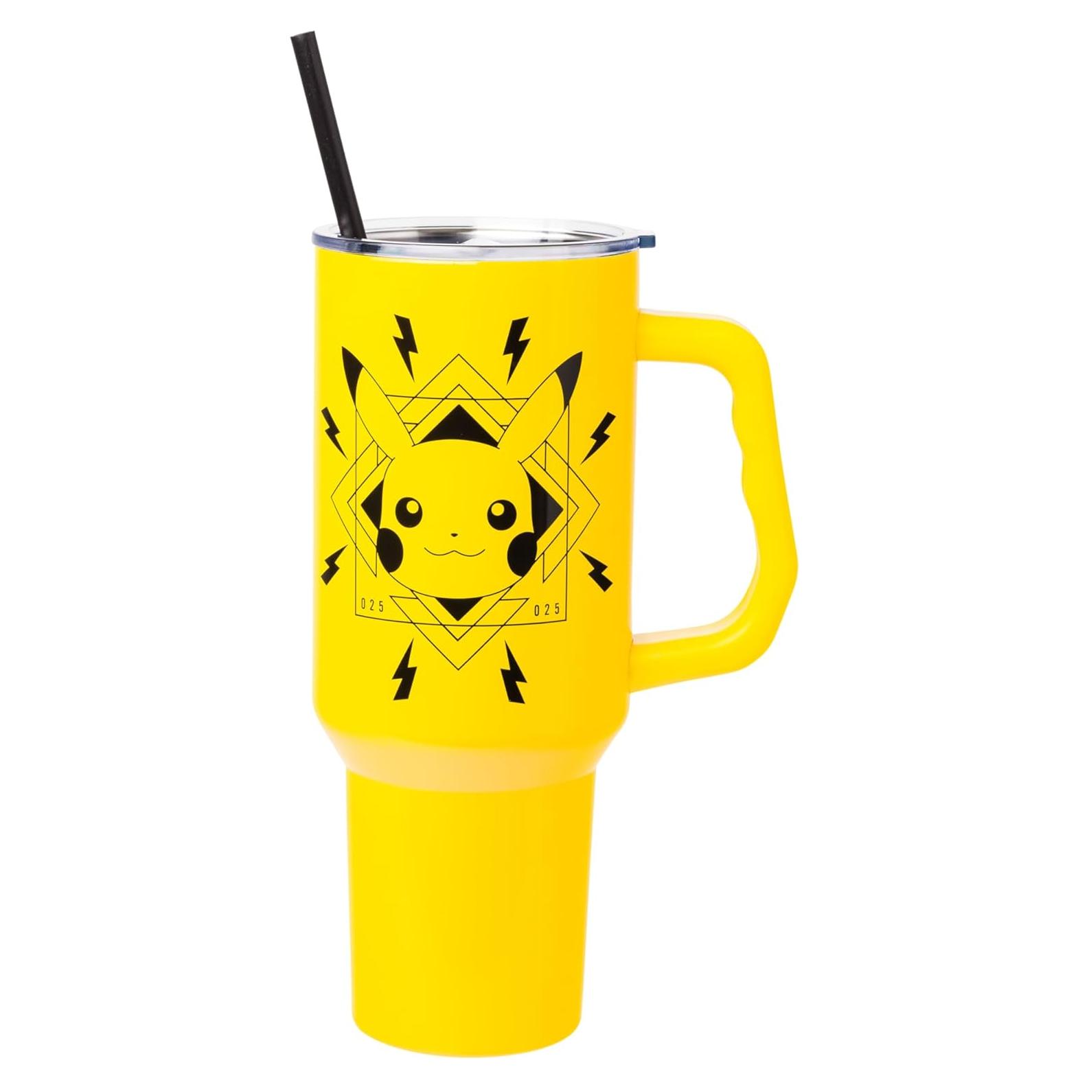 Vaso Acero Inoxidable Silver Buffalo Pikachu 1.18 L con Asa