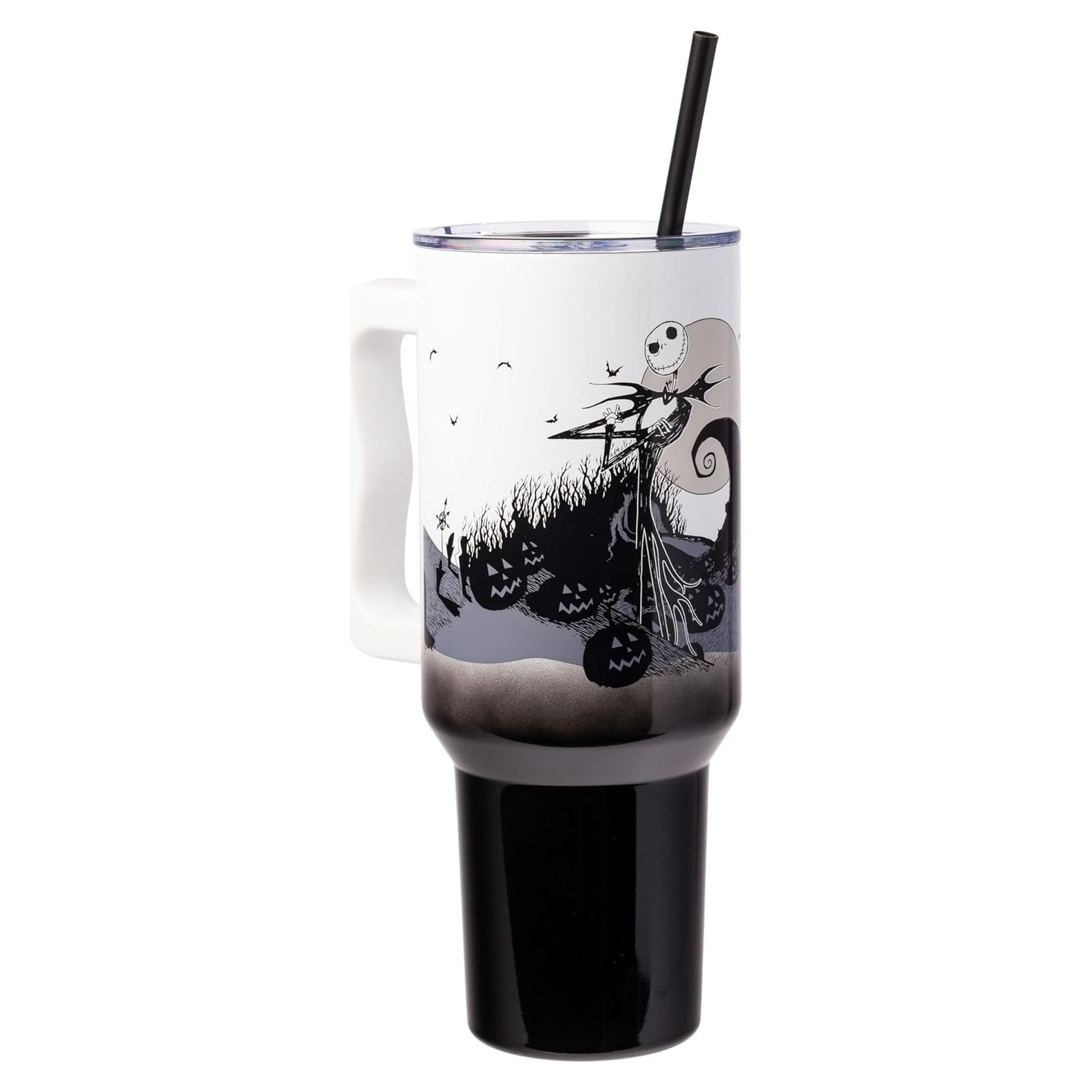 Vaso de Acero Inoxidable Silver Buffalo 1,18L Jack Skellington