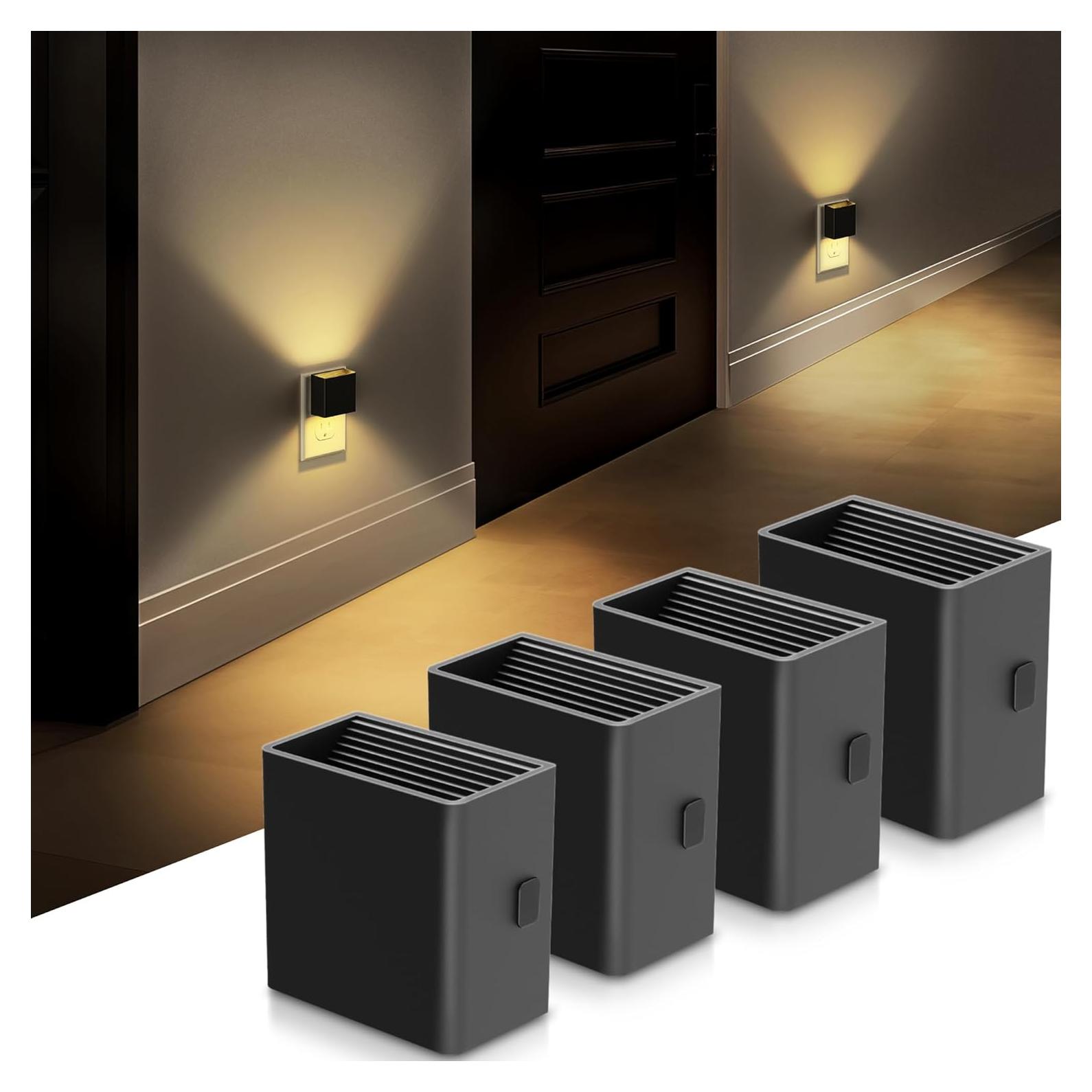 Luces Nocturnas LED DORESshop Enchufables 4 Piezas 1W