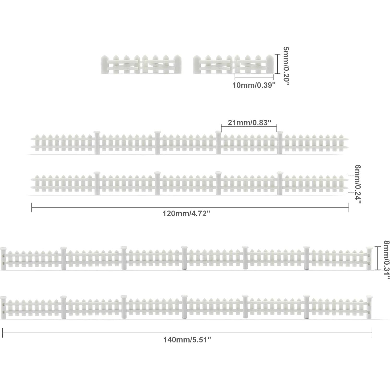 Cerca Modelo Escala N Evemodel Estilo B Blanco 20 cm