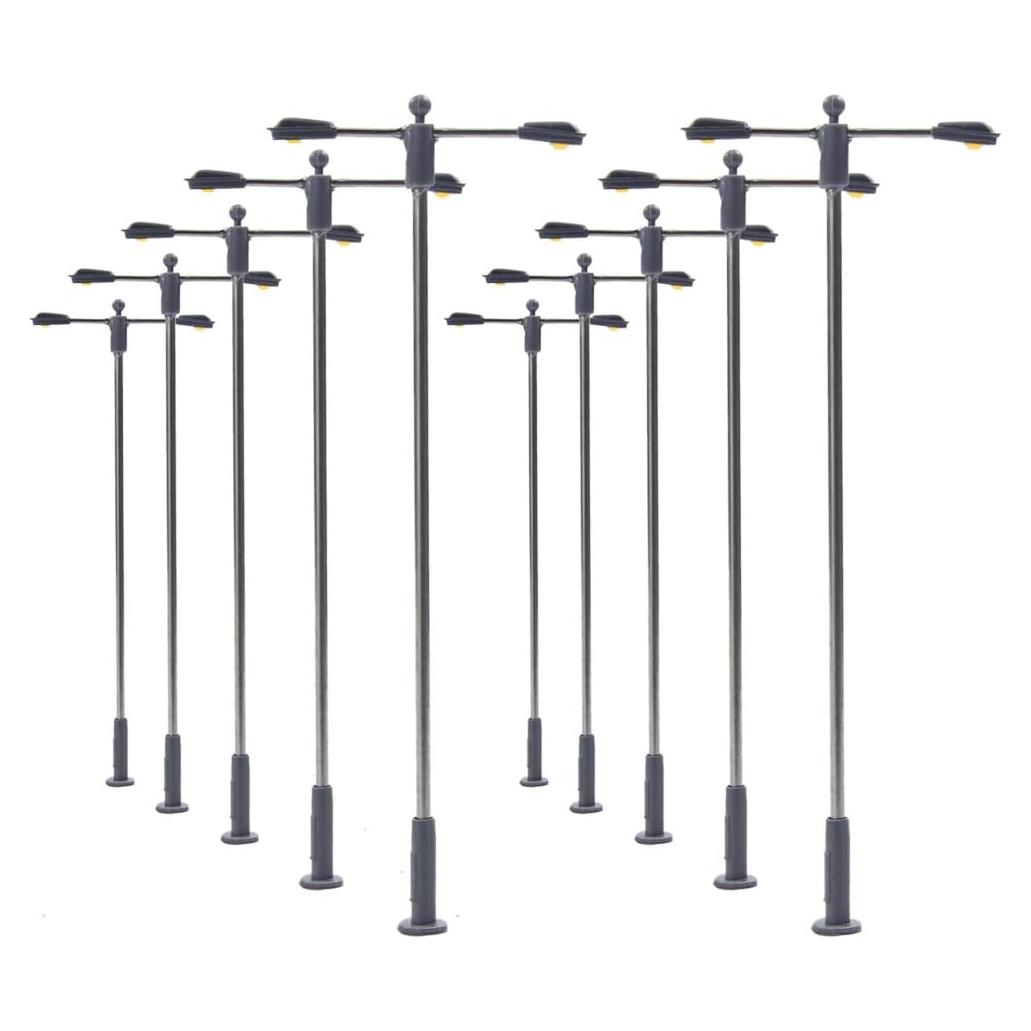 Poste de Luz Modelo Ferrocarril Evemodel LQS11 10 Pcs LEDs 3V
