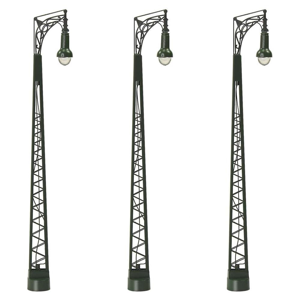 Lámparas de Calle Escala HO Evemodel LQS65 3 Piezas 11.7cm