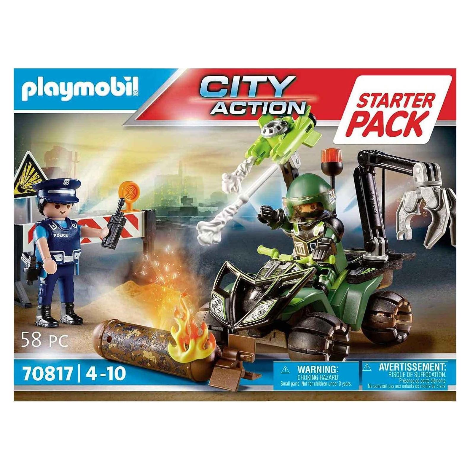 Set Inicial de Policía Playmobil 70817 con Quad y Accesorios