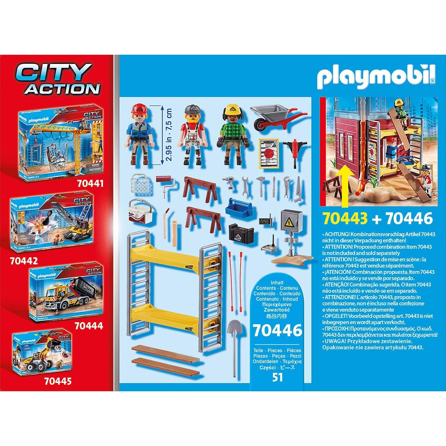 Andamio de Construcción Playmobil 70446 con Trabajadores