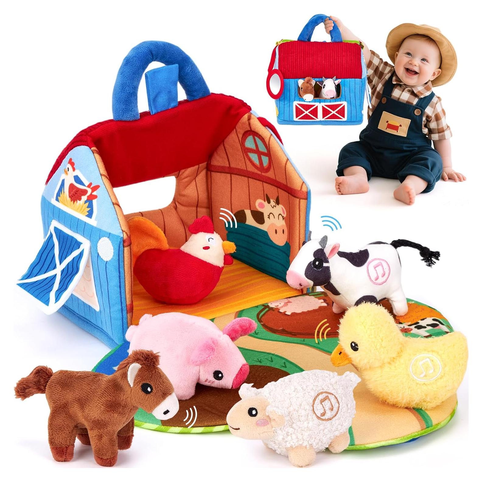 Juguete Sensorial Hahaland Granero Sorpresa 6-12 Meses