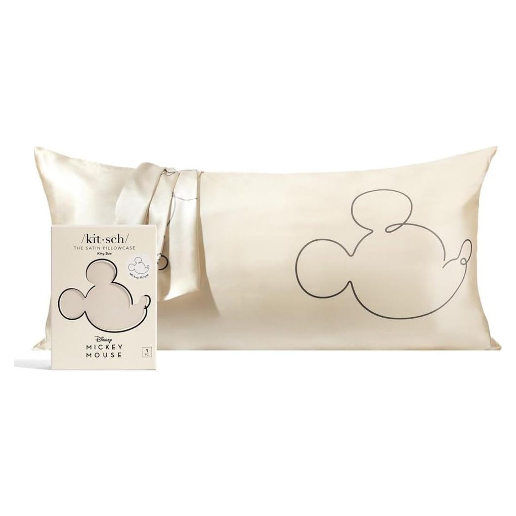 Funda de Almohada Kitsch Disney Mickey Mouse King Satén