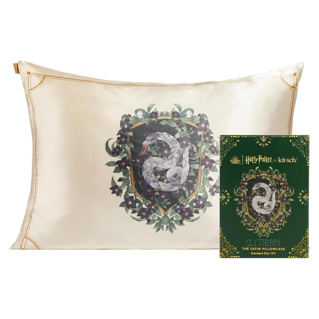 Funda de Almohada Kitsch Harry Potter Slytherin Doble Cara