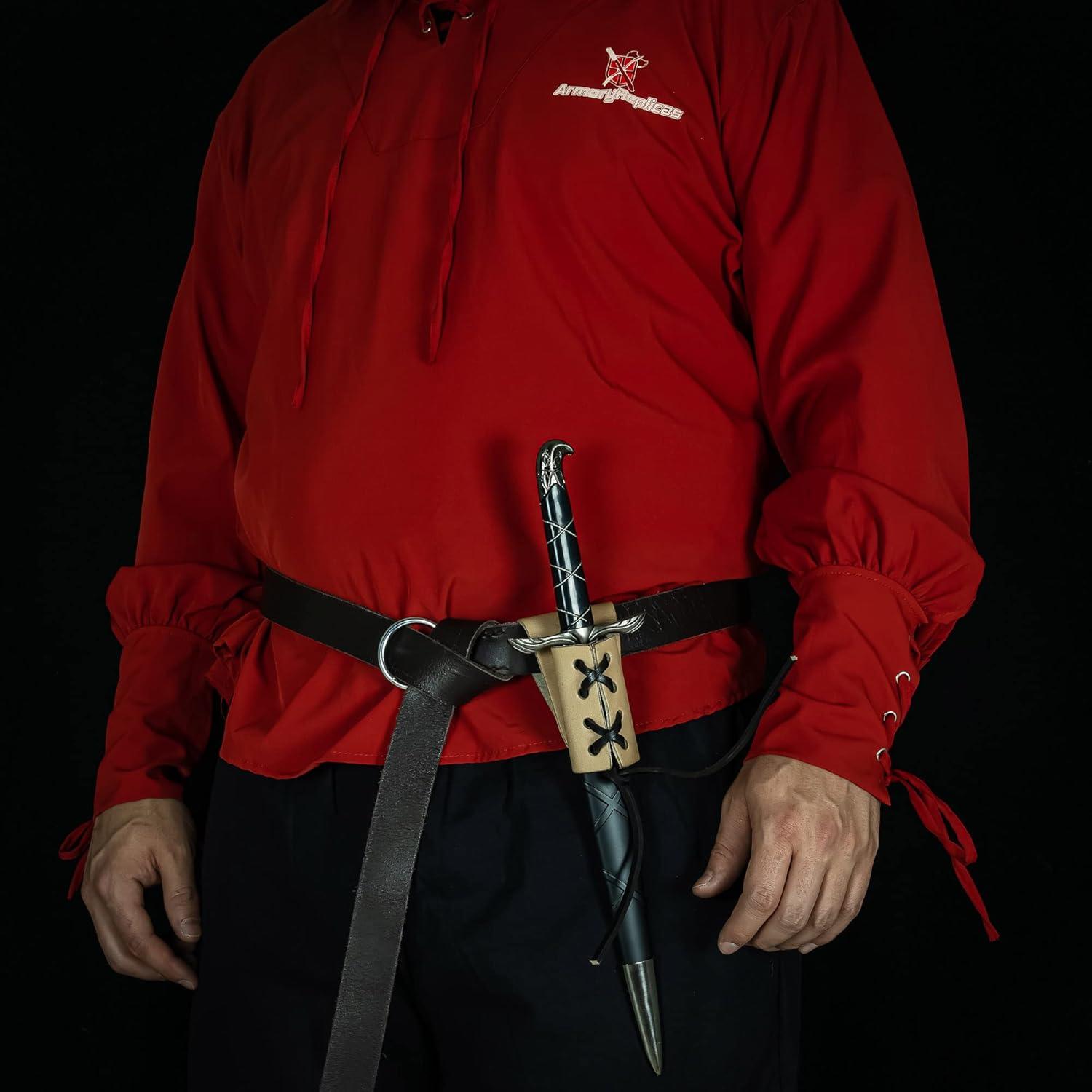 Funda de Daga de Cuero Genuino Réplicas de Armory - Ajustable