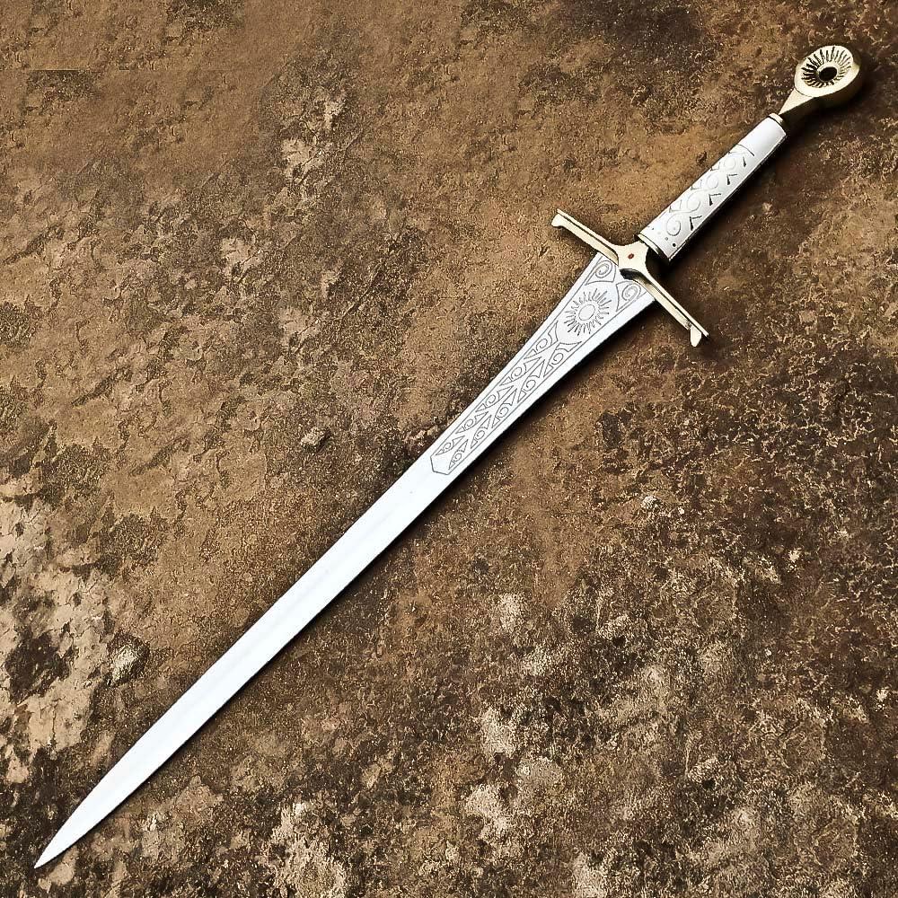 Espada Elendil de Acero Inoxidable con Funda de Cuero 114 cm