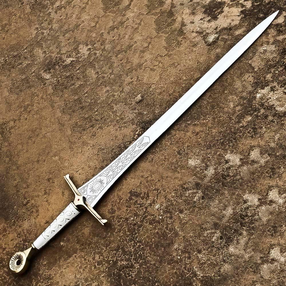 Espada Elendil de Acero Inoxidable con Funda de Cuero 114 cm