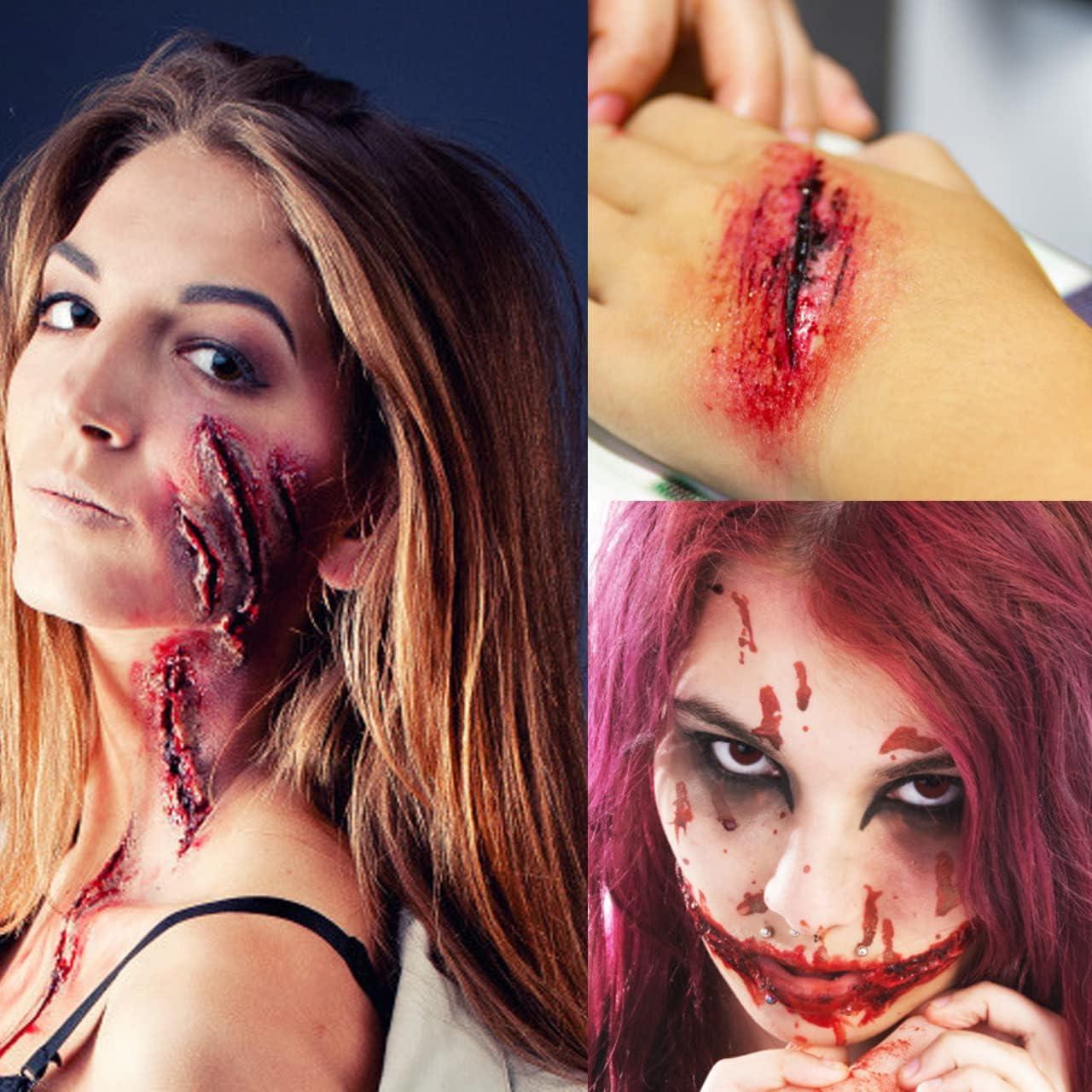 Kit de Maquillaje Facial Profesional Wismee - Cera para Heridas y Sangre Falsa