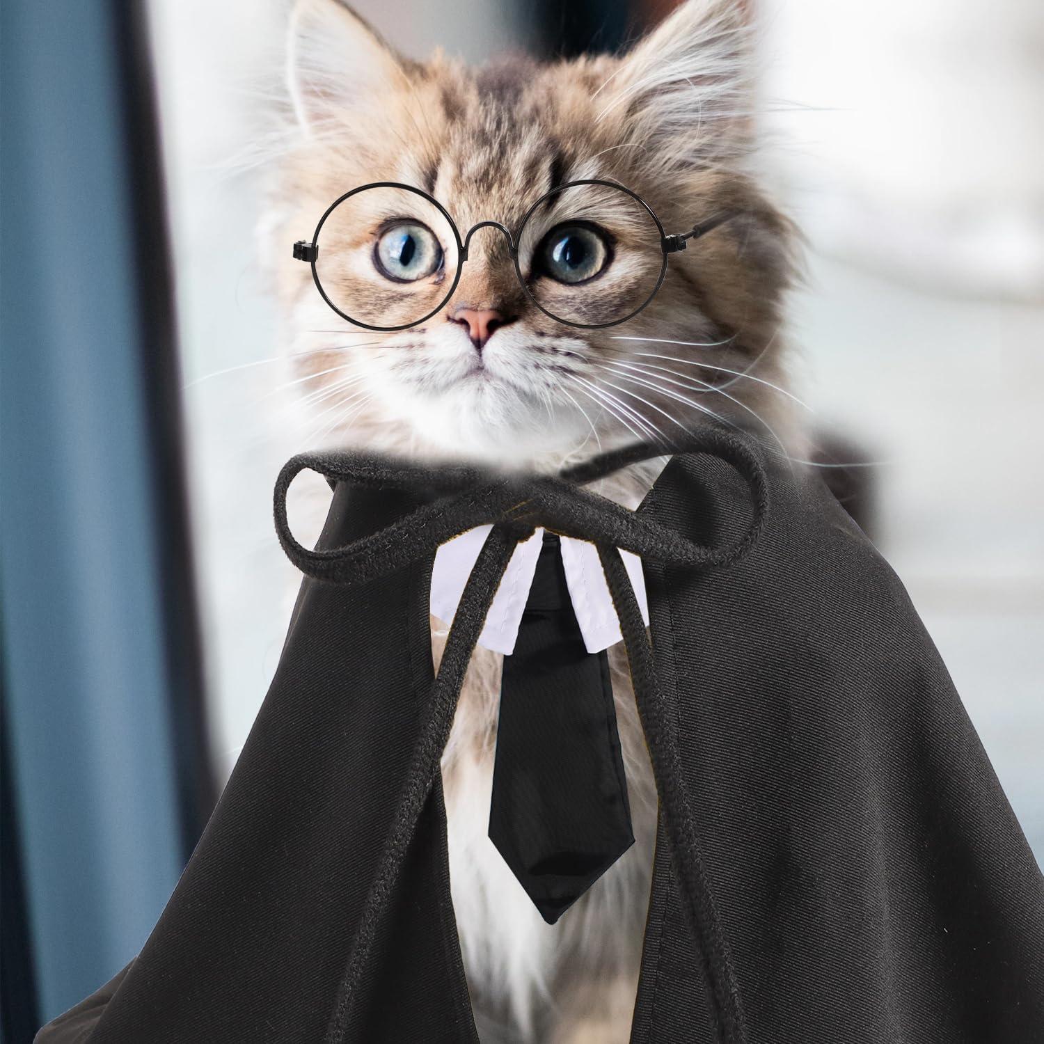 Disfraz de Capa para Mascotas SAVITA Halloween M Negro Verde