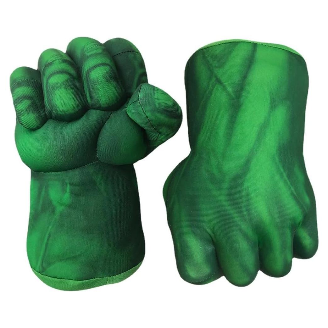 Guantes de Boxeo de Peluche Suaves para Niños 30 cm Verde