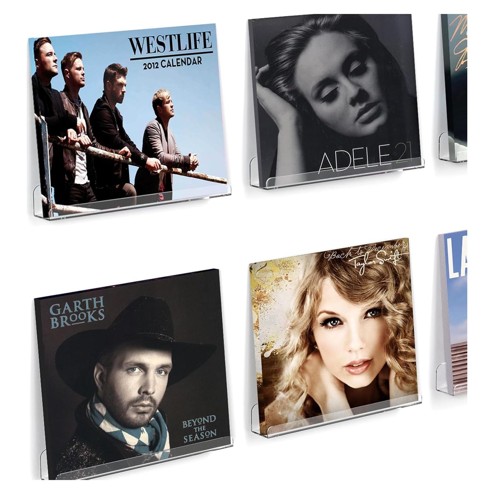 Estante Flotante para Discos de Vinilo Hulaed 6 Paquetes