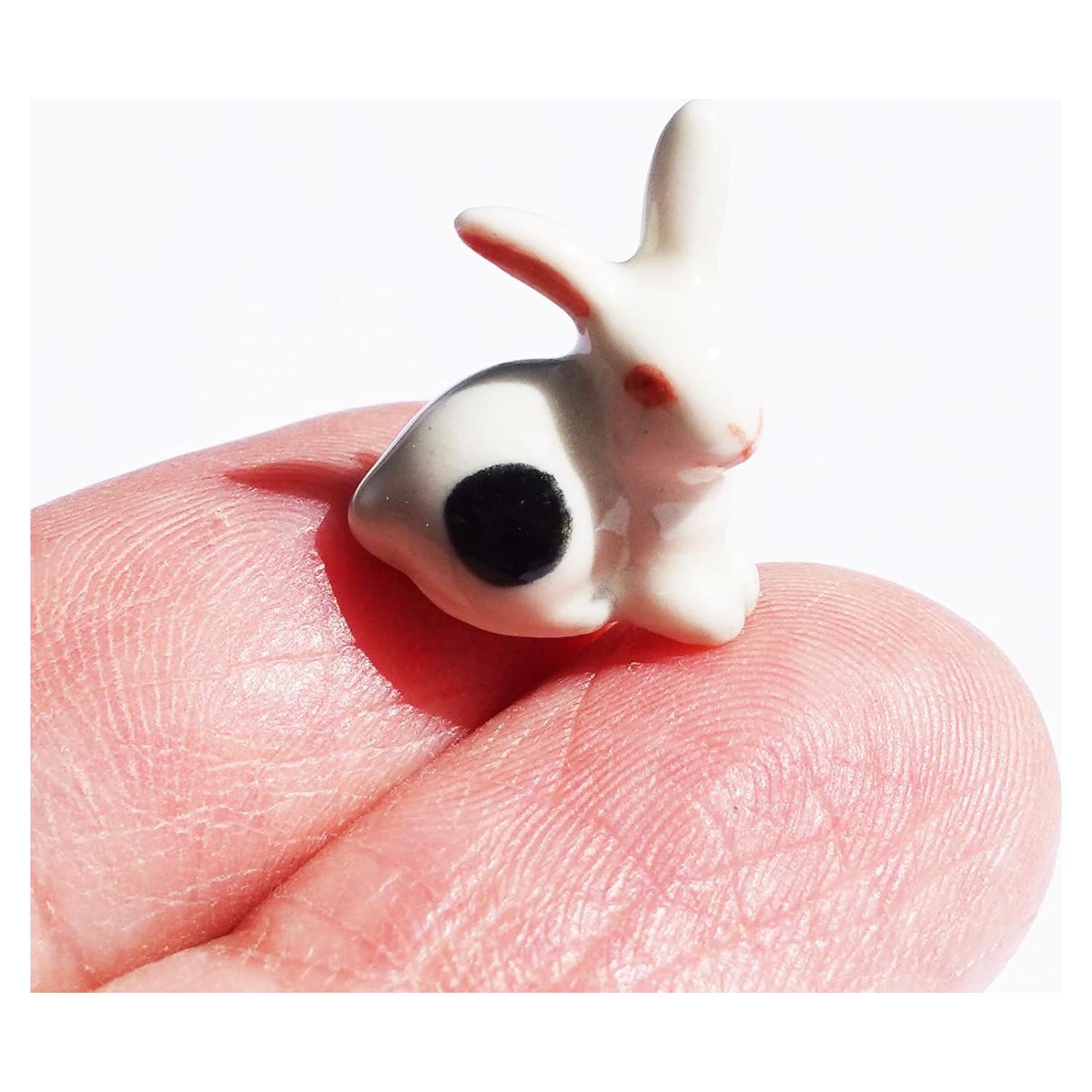 Figurita Conejito Cerámico Pintado a Mano 1.78cm - SSJSHOP