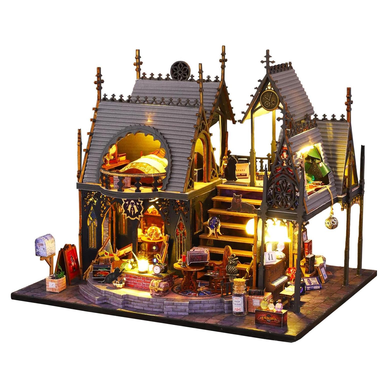 Kit Casa de Muñecas Miniatura Roroom 3D DIY Madera LED