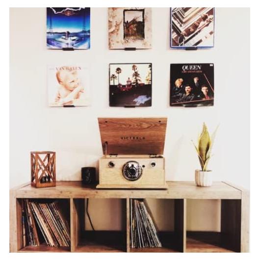 Soporte de Pared para Discos de Vinilo 3D Lasers Lab - Paquete de 2