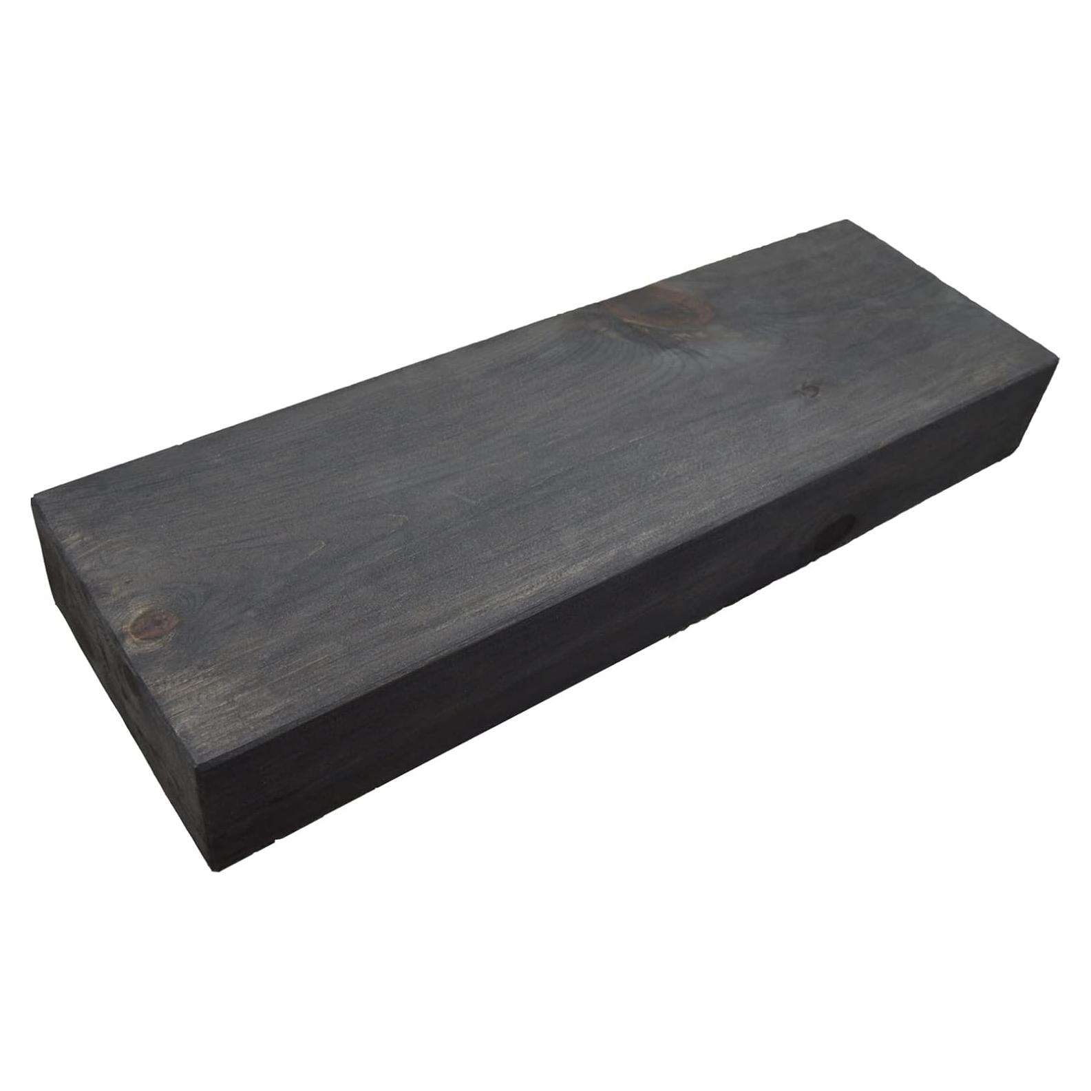 Estante Flotante de Madera Maciza Wilson 91.4 cm Carbón