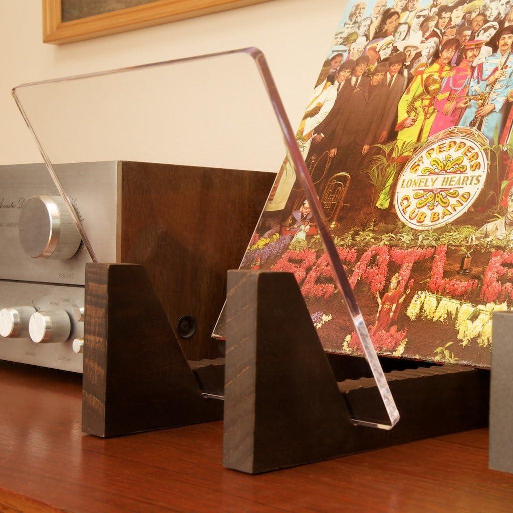 Soporte para Discos de Vinilo KAIU - Madera Nuez, 50 LPs