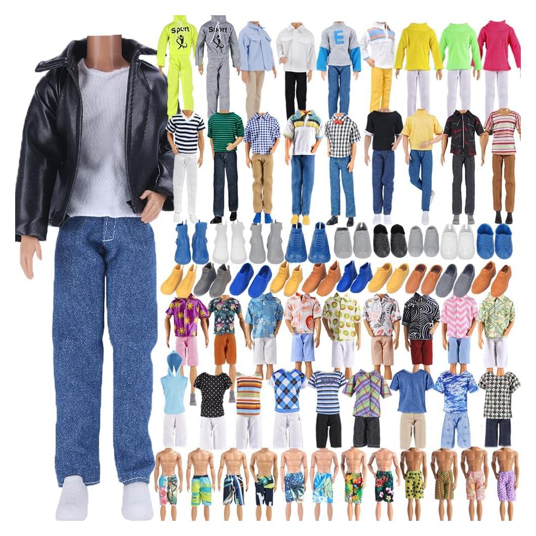 Conjunto Ropa y Zapatos para Muñeco E-TING 12 cm 10 Piezas