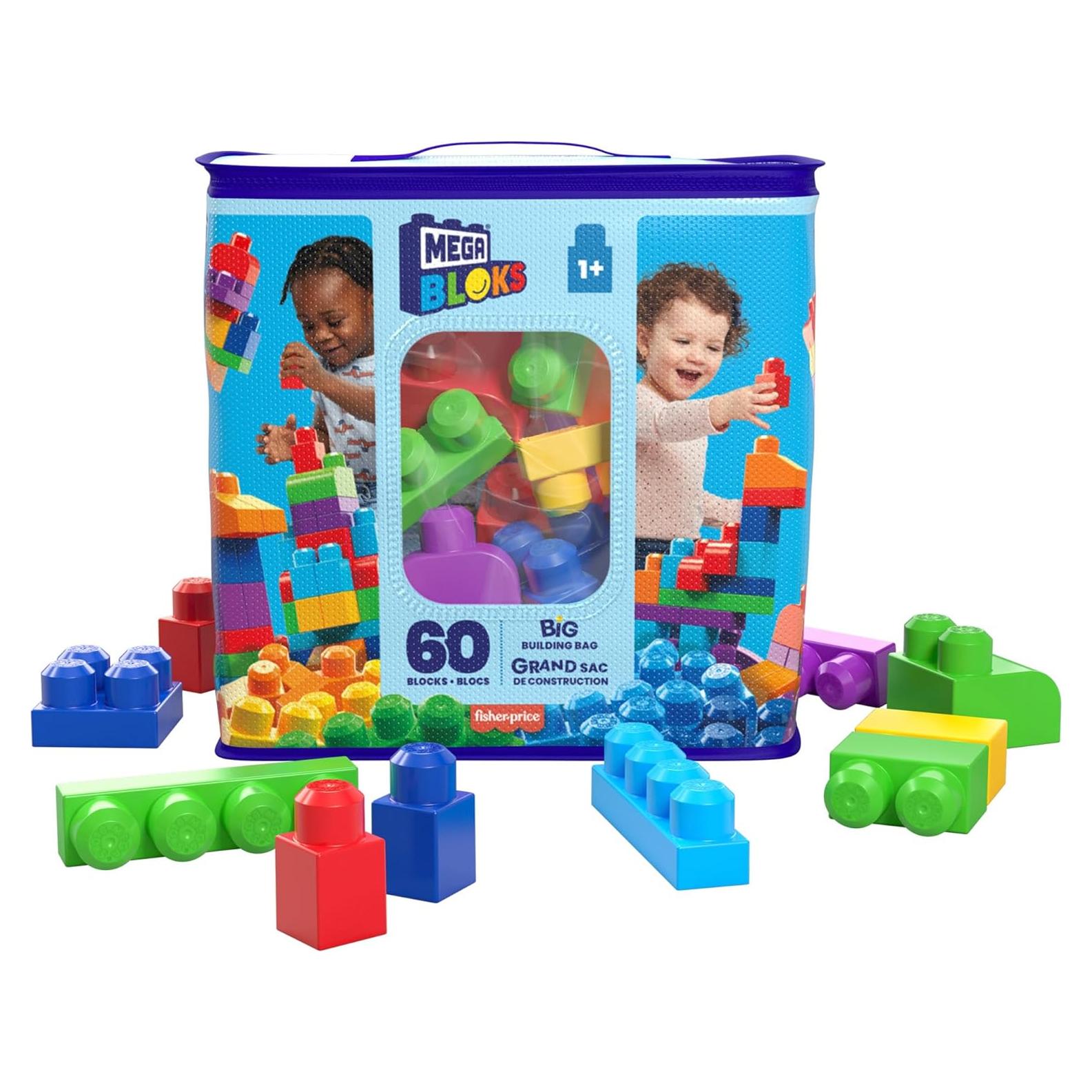 Mega Bloks Primeros Constructores Bolsa 60 Bloques Coloridos