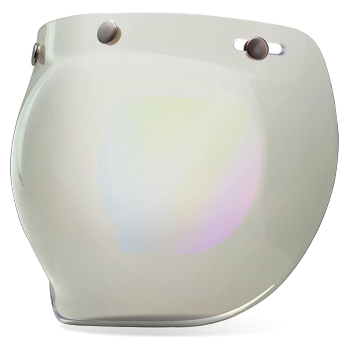 Escudo Bubble 3-Snap Bell Plata Iridiscente Retro