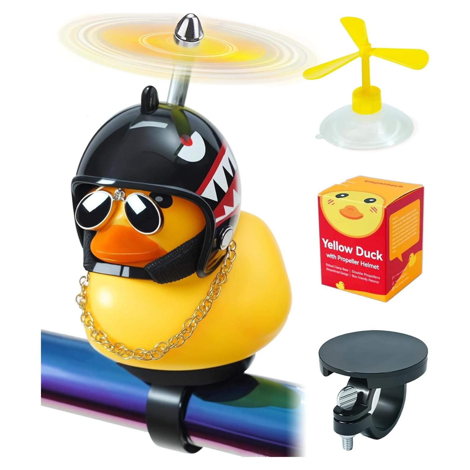 Timbre de Bicicleta Pato de Goma Empathech - Tiburón Negro