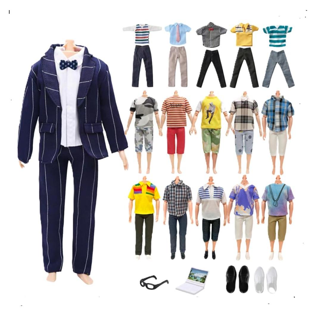 Ropa para muñecas Babeilei 28 cm con accesorios variados