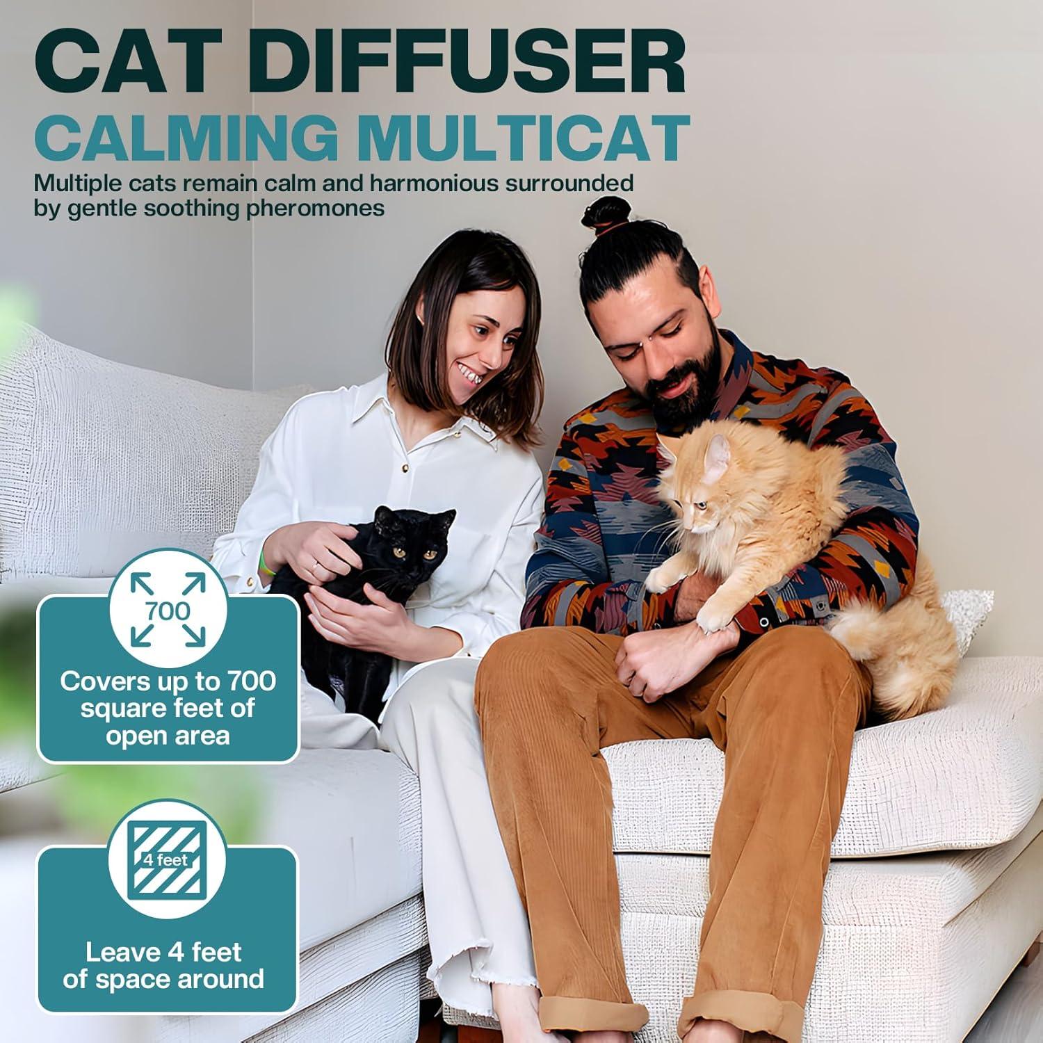 Difusor Calmante para Gatos LIWENQI 48ml 90 Días Alivio Estrés
