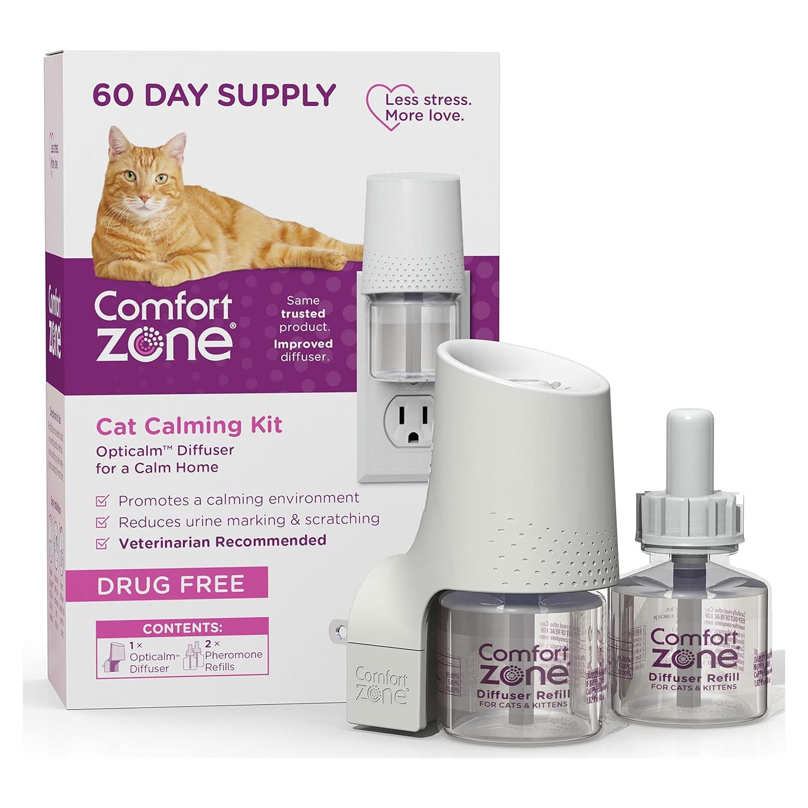 Kit de Inicio Comfort Zone: Difusor y 2 Recargas para Gatos