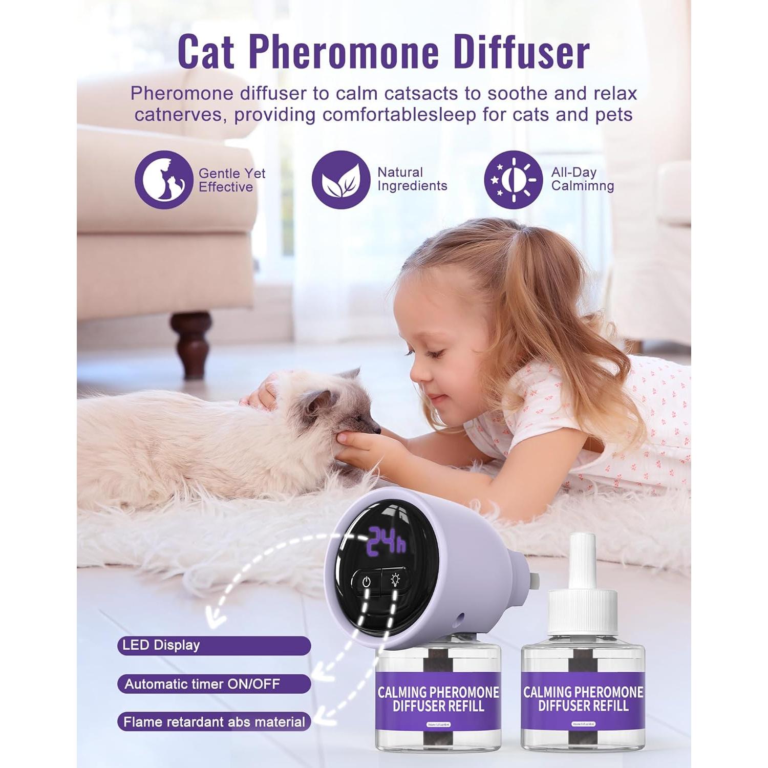 Difusor de Feromonas para Gatos Lesotc con 2 Recargas 48ml