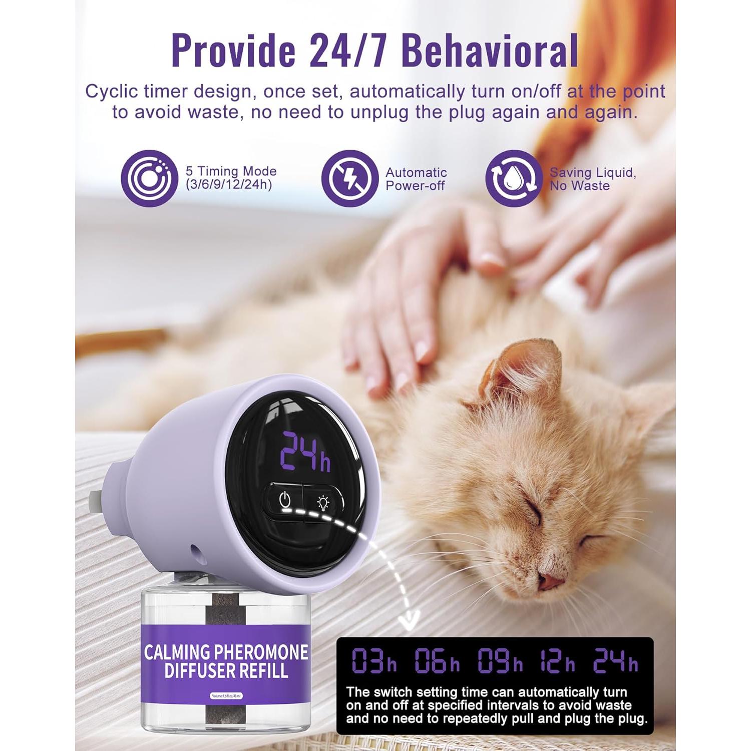 Difusor de Feromonas para Gatos Lesotc con 2 Recargas 48ml