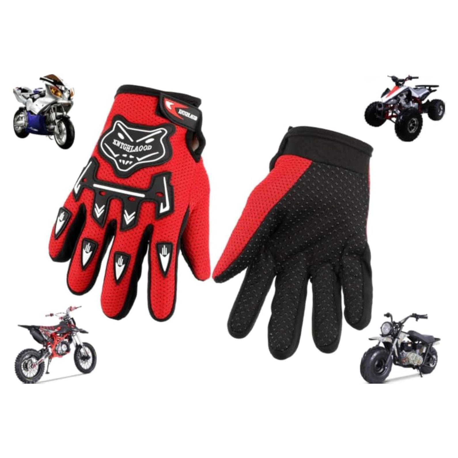 Guantes Off-Road Genéricos ROJOS para Niños - Motocross y Ciclismo
