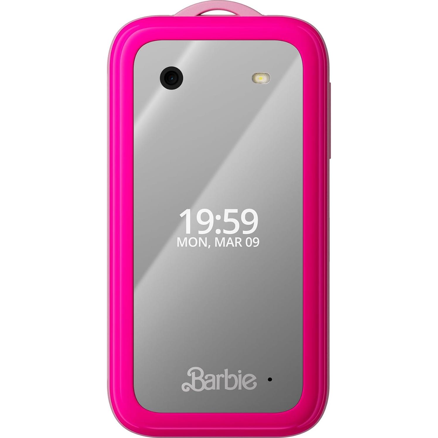 Teléfono Plegable Barbie Rosa Poderoso - KaiOS, 0.25 kg