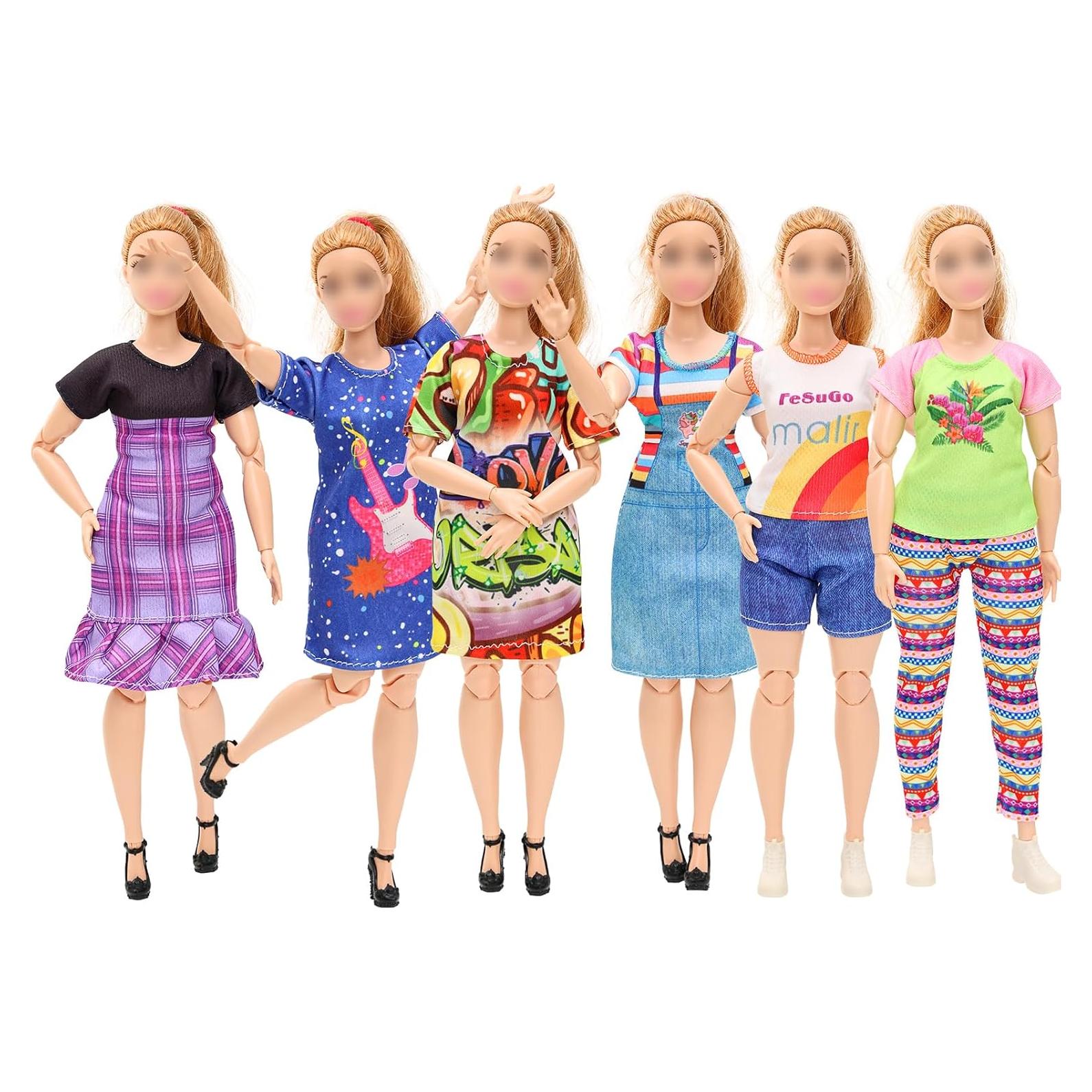 Ropa para muñecas Miunana 5 conjuntos moda 29.21 cm