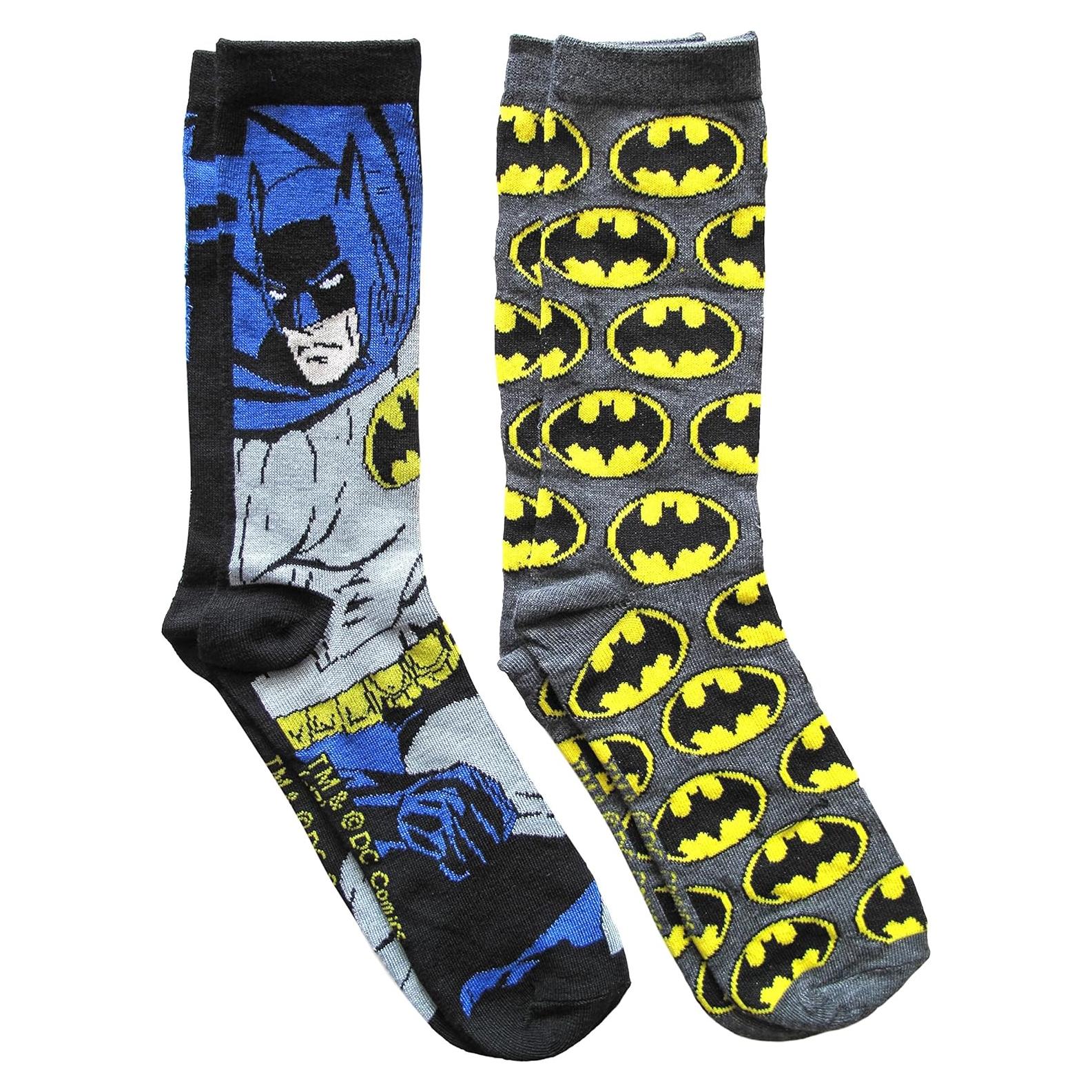 Calcetines de Hombre Batman DC Comics 2 Pares Talla 6-12
