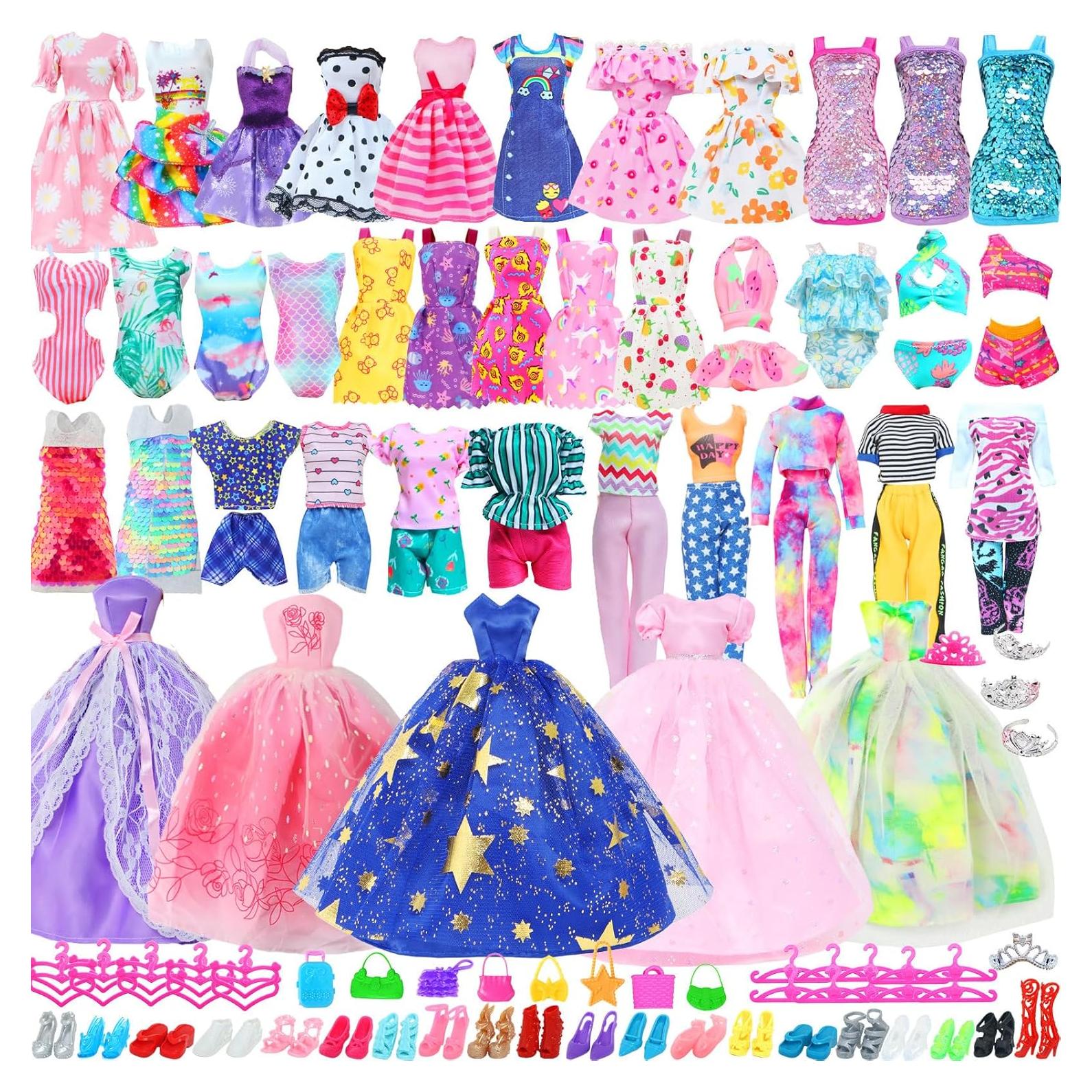 65 Piezas Ropa y Accesorios para Muñecas 11.5" MCZQXW