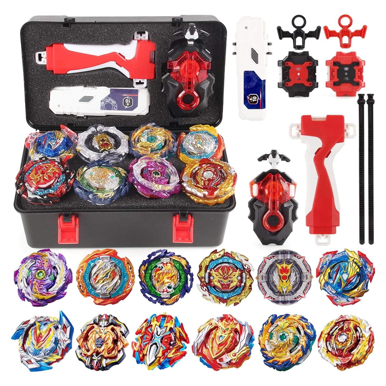 Juego de Peonzas de Combate Tabitgs con 12 Gyros y 2 Lanzadores