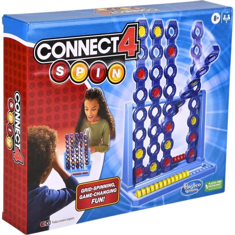 Juego de Mesa Hasbro Connect 4 Spin - 2 Jugadores + 2 Modos