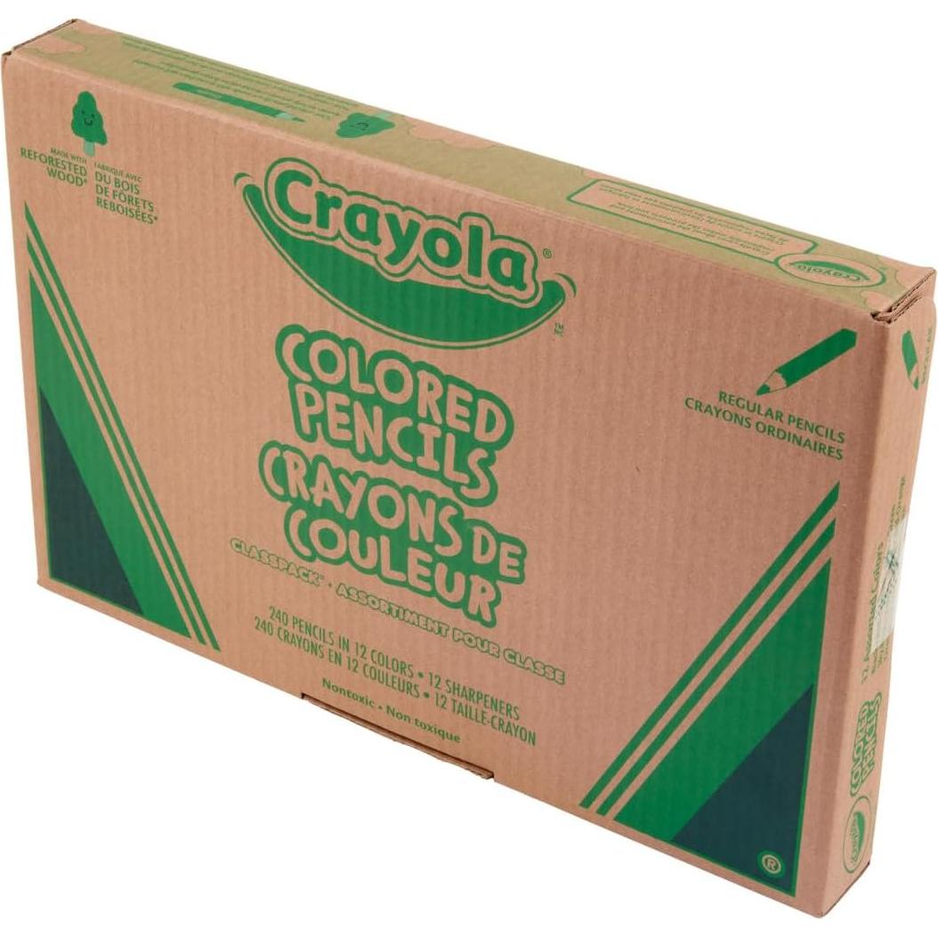 Lápices de Colores Crayola Classpack 240ct con Sacapuntas