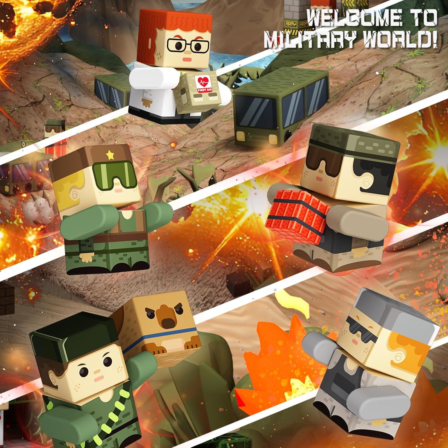 Bloques Magnéticos de Construcción GobiDex 100PCS Ejército 2.54cm