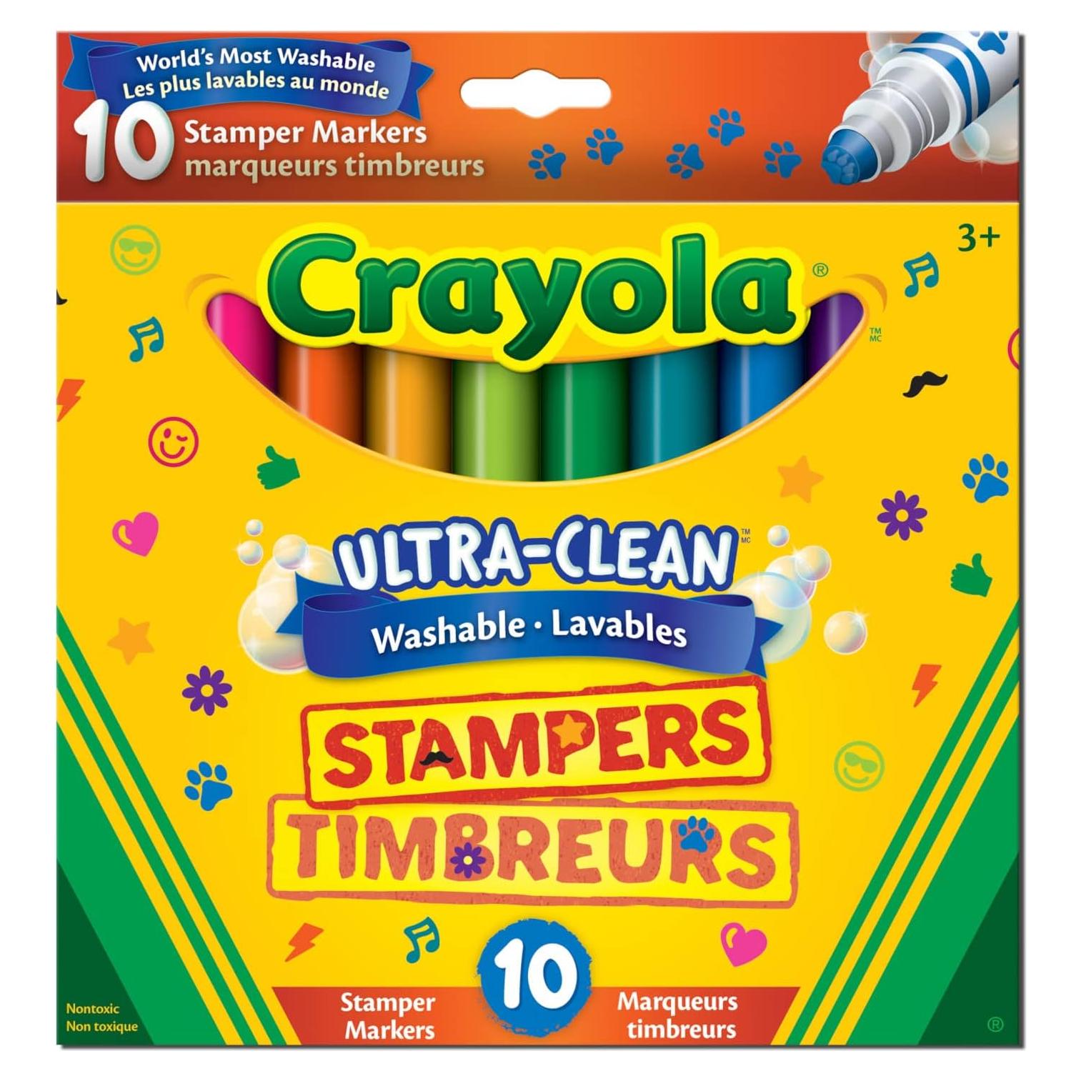 Marcadores de Sello Lavables Crayola 10 Piezas Multicolor