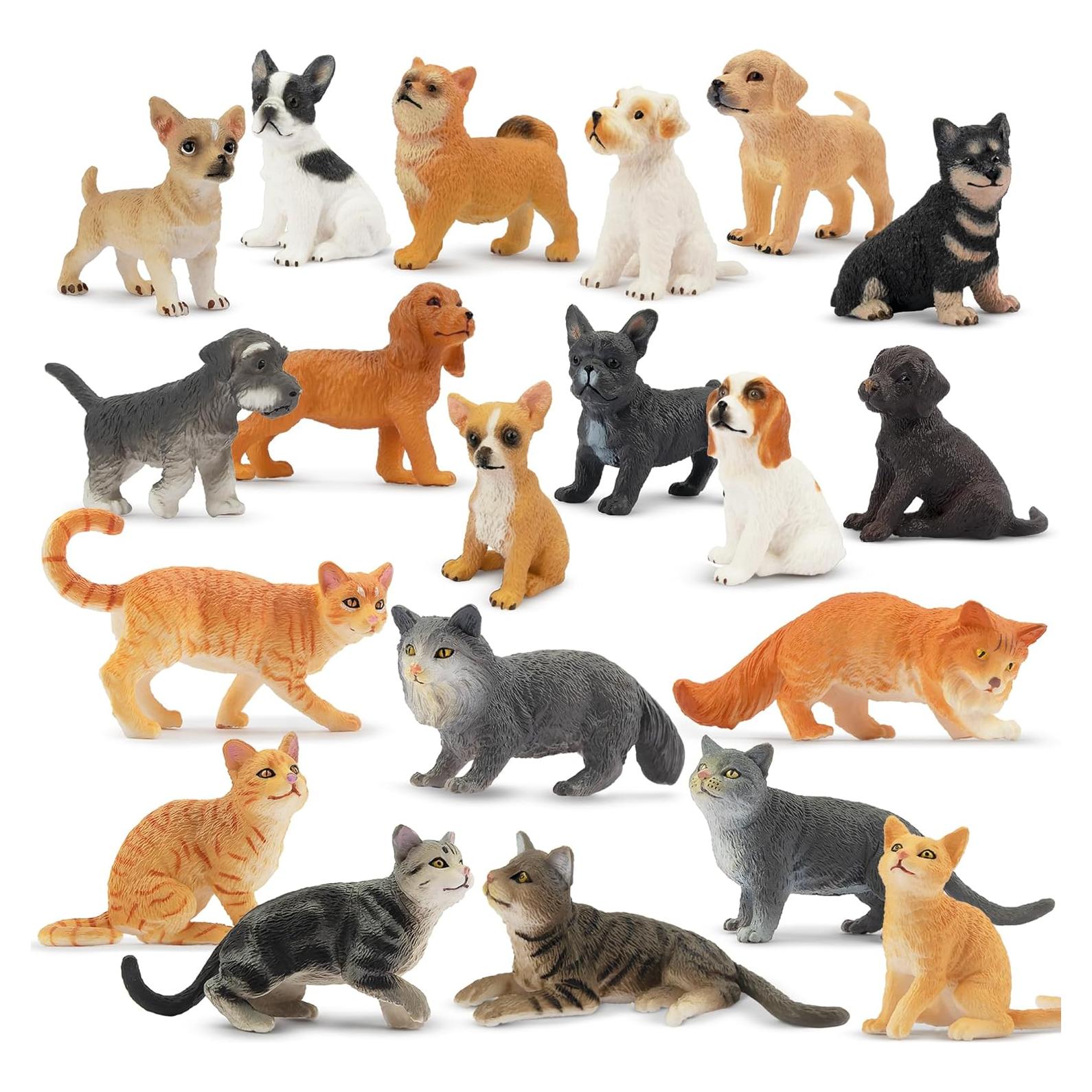 Set de Figuras de Gato y Perro Toymany 20 Piezas Educativas