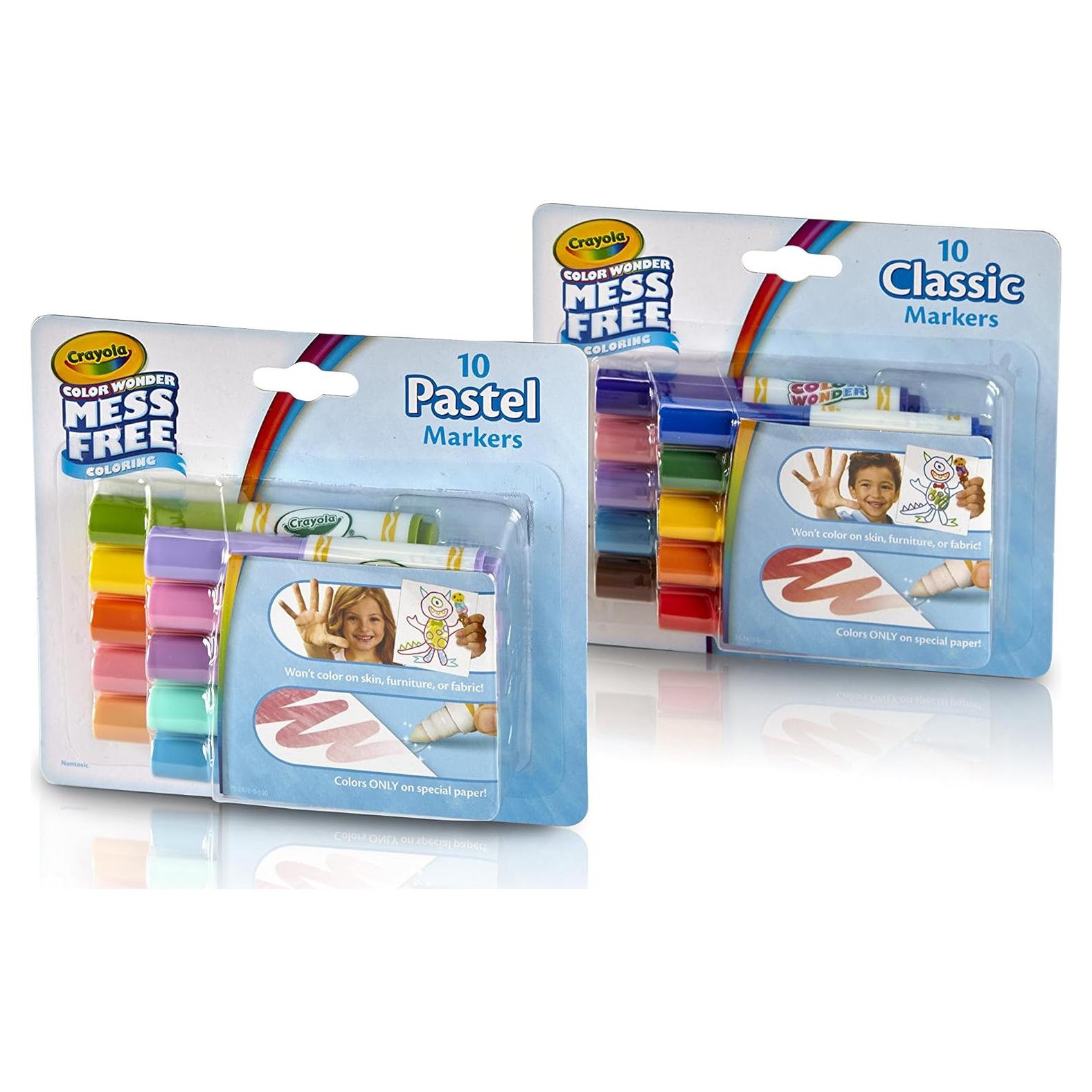 Marcadores Crayola Color Wonder 20 Piezas Sin Desorden