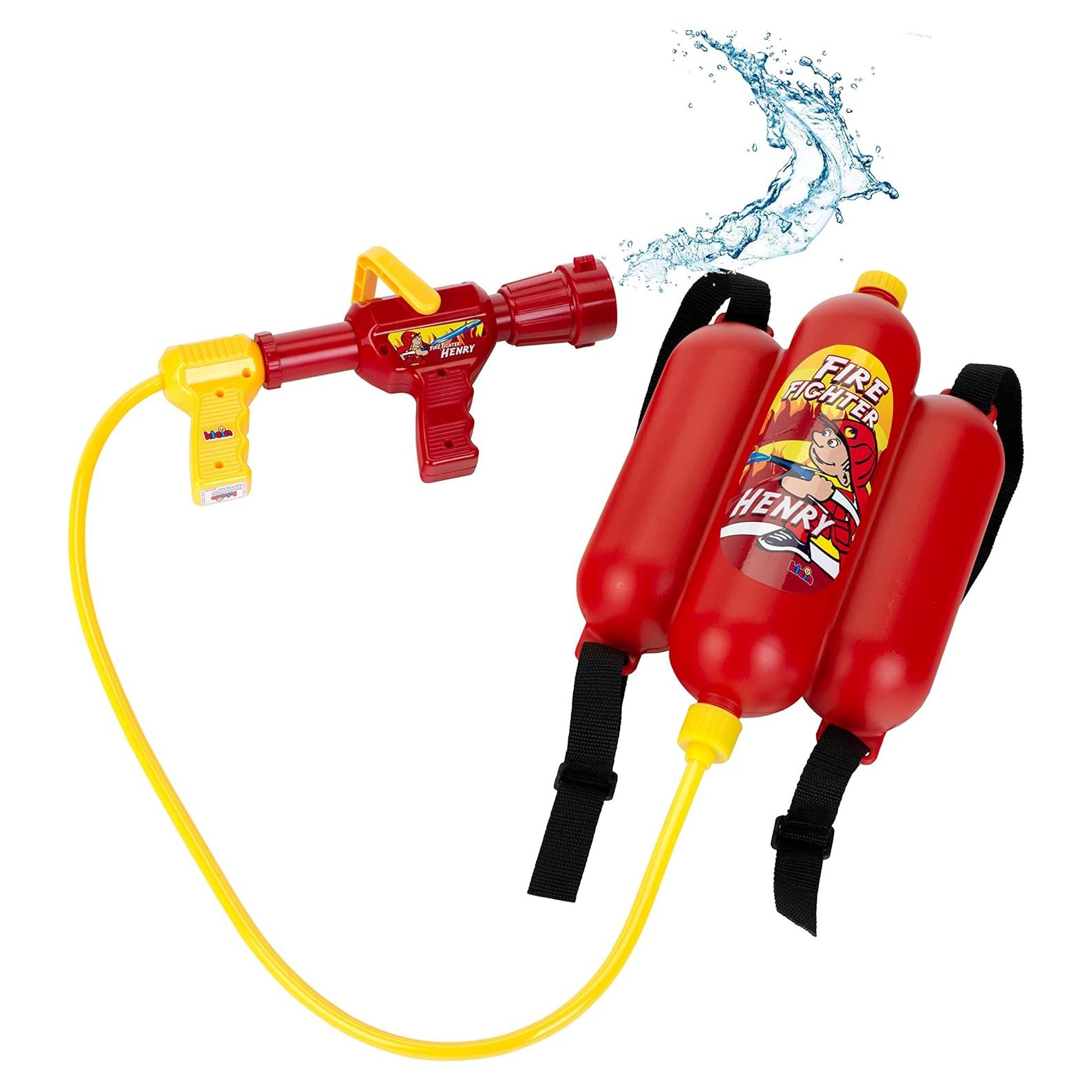 Mochila de Agua Bombero Theo Klein 1.98L Dispara 1.83m