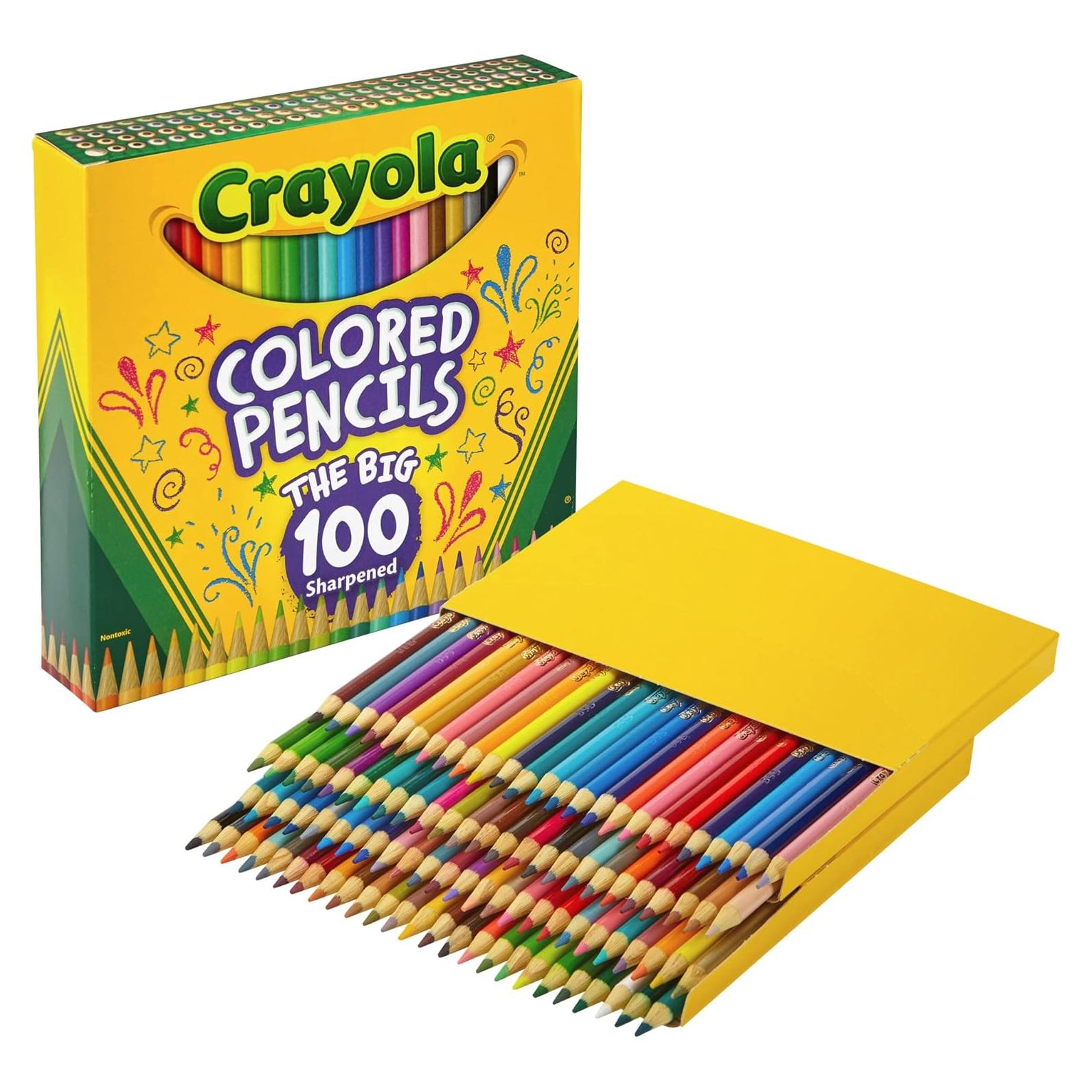 Set de 100 lápices de colores Crayola surtidos 0.91 kg