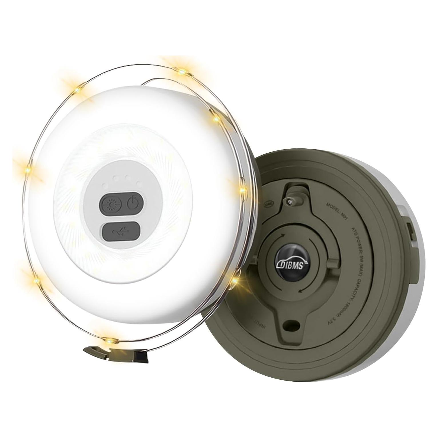 Luz de Cadena DIBMS 10m LED Recargable Impermeable Camping