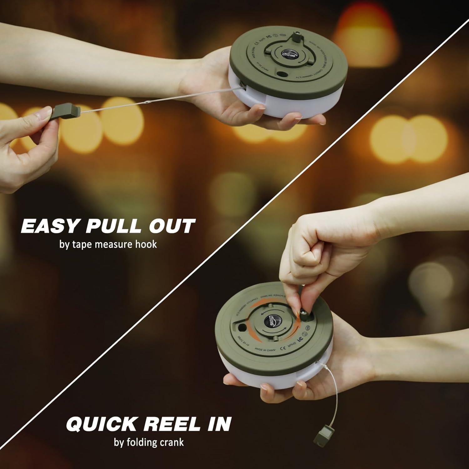 Luz de Cadena DIBMS 10m LED Recargable Impermeable Camping